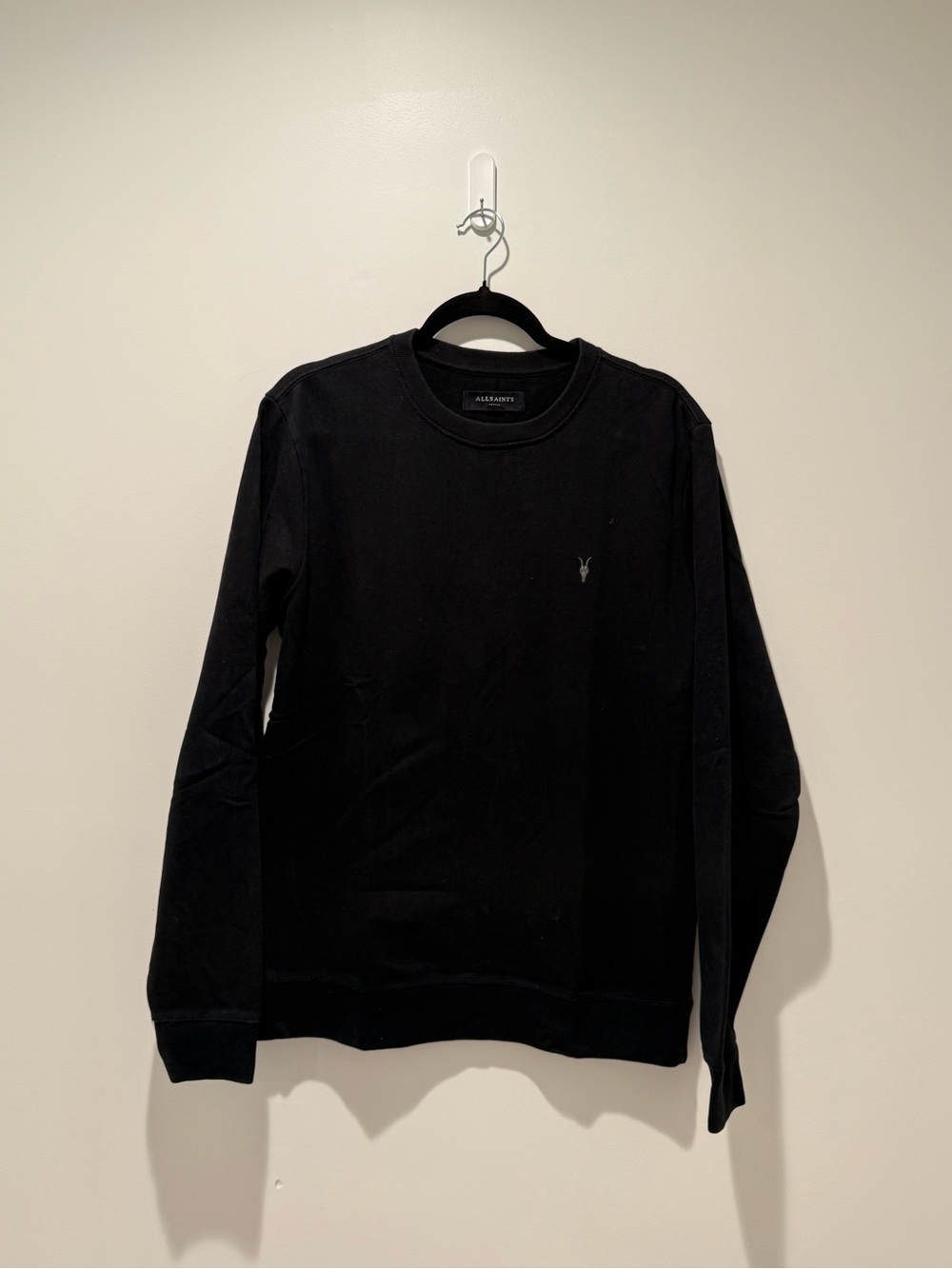 All Saints Black Men’s Crewneck Sweatshirt